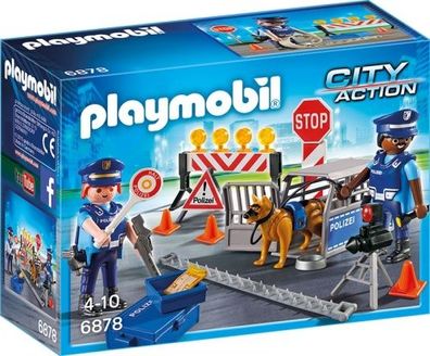 Playmobil Polizei Straßensperre