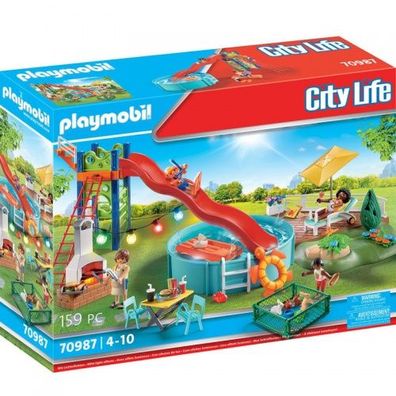Playmobil Poolparty mit Rutsche