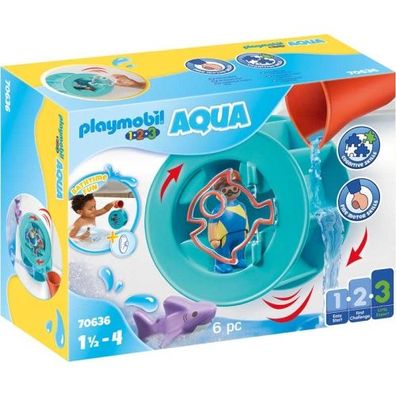 Playmobil 1.2.3 AQUA Wasserwirbelrad mit Babyhai