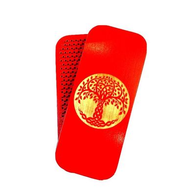 Sadhu Nagelbrett Lebensbaum Rot-Glanz Yoga 10 mm Birkenholz ballistische Nägel