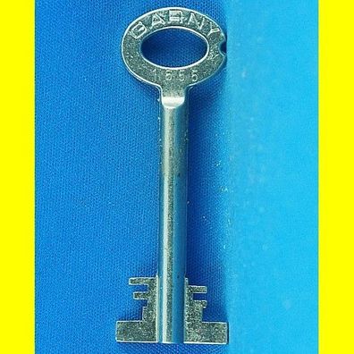 Garny Tresor Doppelbart - Schlüssel Profil 1655 - Länge 70 mm - gebohrt 3 mm