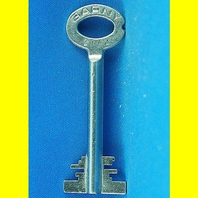 Garny Tresor Doppelbart - Schlüssel Profil 2144 - Länge 70 mm - gebohrt 3 mm