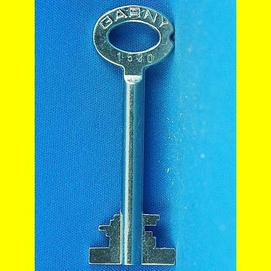 Garny Tresor Doppelbart - Schlüssel Profil 1530 - Länge 70 mm - gebohrt 3 mm