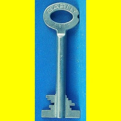 Garny Tresor Doppelbart - Schlüssel Profil 1811 - Länge 70 mm - gebohrt 3 mm
