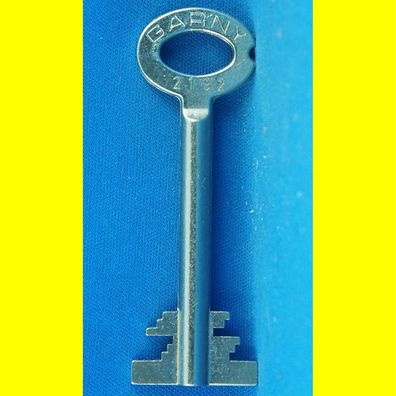 Garny Tresor Doppelbart - Schlüssel Profil 2192 - Länge 70 mm - gebohrt 3 mm