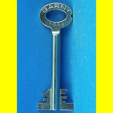 Garny Tresor Doppelbart - Schlüssel Profil 1658 - Länge 70 mm - gebohrt 3 mm