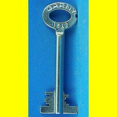 Garny Tresor Doppelbart - Schlüssel Profil 1542 - Länge 70 mm - gebohrt 3 mm