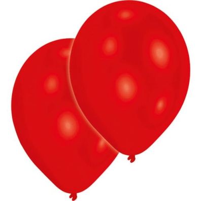 Amscan Luftballon Standard rot 10 Stück