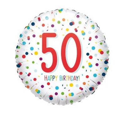 Amscan Folienballon - Confetti Birthday 50