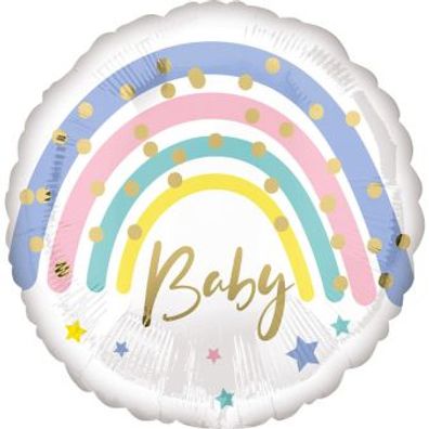 Amscan Folienballon - Pastell Baby Rainbow