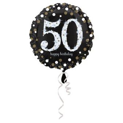 Amscan Folienballon - Sparkling Birthday 50