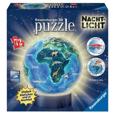 Ravensburger 3D Puzzleball Nachtlicht Erde bei Nacht