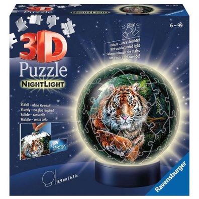Ravensburger 3D Puzzleball Nachtlicht Raufkatzen 72 Teile