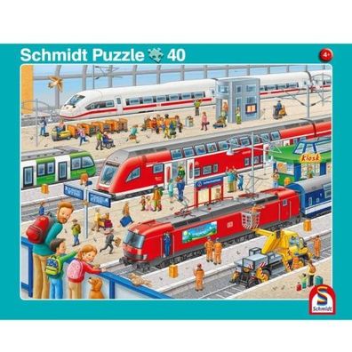Schmidt Rahmenpuzzle Hafen/ Bahnsteig 2er Set