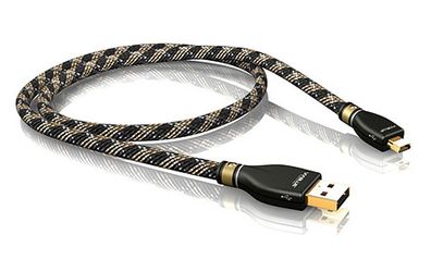 Viablue KR-2 Silver / HighEnd USB-Kabel / Stecker Typ A auf Typ Mini-B