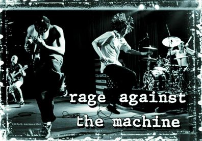 Rage Against The Machine On Stage Posterfahne Flagge Flag