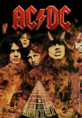 AC/ DC Highway to Hell Posterfahne Flagge Flag