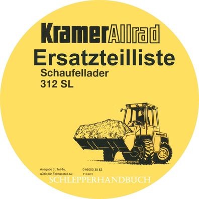 Ersatzteilliste Kramer Allrad Schaufellader 312 SL