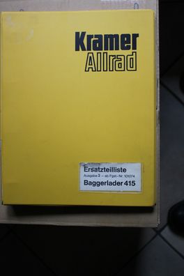 Originale Ersatzteilliste für den Kramer Allrad Baggerlader 415