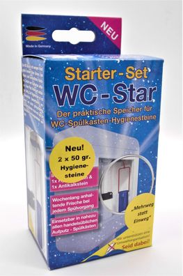 WC-Star - der praktische Speicher für WC-Spülkasten-Hygienesteine