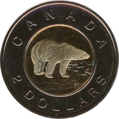Kanada 2 Dollar 2006 10 Jahre Eisbär-Motiv*