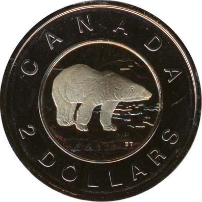 Kanada 2 Dollar 2007 RCM Eisbär*