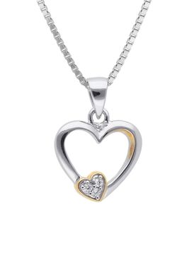 trendor Schmuck Mädchen-Halskette mit Herz-Anhänger Silber 925 41623