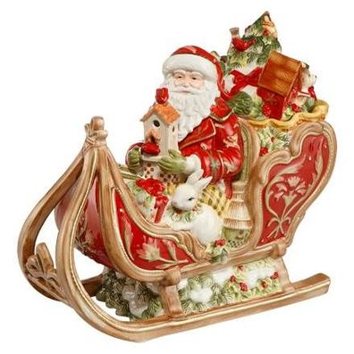 Goebel Fitz and Floyd Fitz & Floyd Christmas Collection Dose - Santa auf Schlitten...