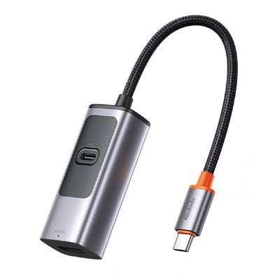 Mcdodo HU-1130 2 in 1 100W PD + USB Type C HDMI USB Hub HDMI auf USB-C Dunkelgrau