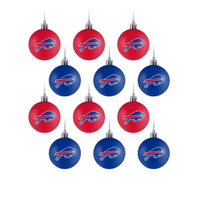 NFL Buffalo Bills Baumkugeln 12-teiliges Ornament Set Weihnachtsbaum Kugeln