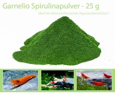 Garnelio - Spirulina Pulver - 25 g - Garnelen Futter