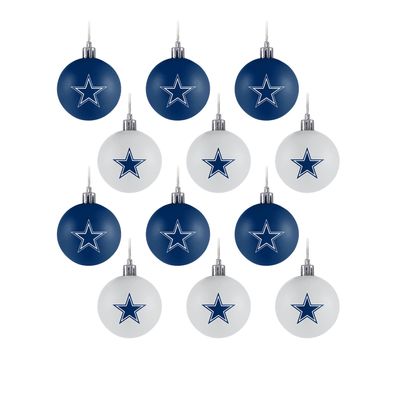 NFL Dallas Cowboys Baumkugeln 12-teiliges Ornament Set Weihnachtsbaum Kugeln