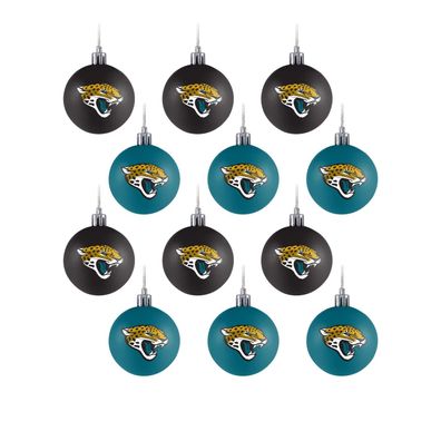 NFL Jacksonville Jaguars Baumkugeln 12-teiliges Ornament Set Weihnachtsbaum Kugeln