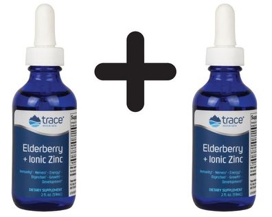 2 x Elderberry + Ionic Zinc - 59 ml.
