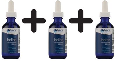 3 x Ionic Iodine, 225mcg - 59 ml.