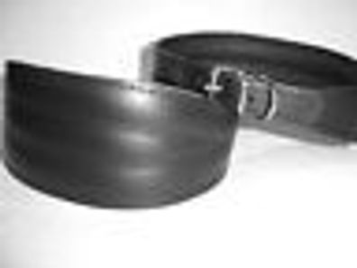 Windhund - Halsband, Halsumfang 26-32cm/45mm, Echt LEDER °Schwarz°
