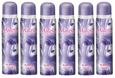 Malizia Donna Profumi d´intesa Purple DEO 6 x 100ml Seduction Parfum