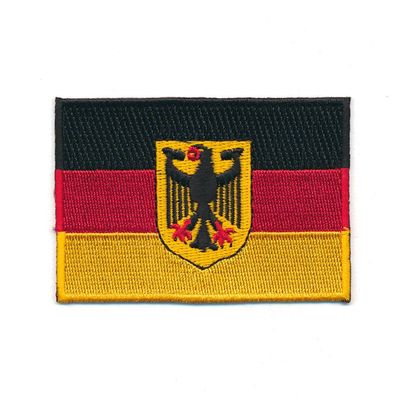 80 x 50 mm Deutschland Adler Flagge Berlin Germany Aufnäher Aufbügler 0627 X