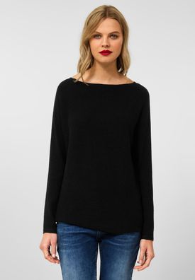 Street One - Pullover mit Dolmanärmeln in Black