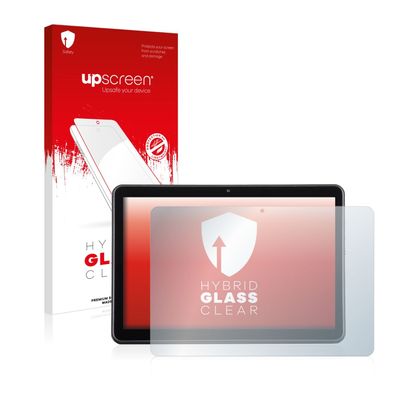 upscreen Hybrid Glass Clear Premium Panzerglasfolie für Wortmann Terra Pad 1005