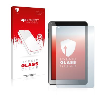 upscreen Hybrid Glass Clear Premium Panzerglasfolie für Odys NoteTab Pro LTE 2-in-1