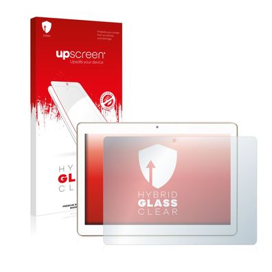 upscreen Hybrid Glass Clear Premium Panzerglasfolie für MediaTab M100