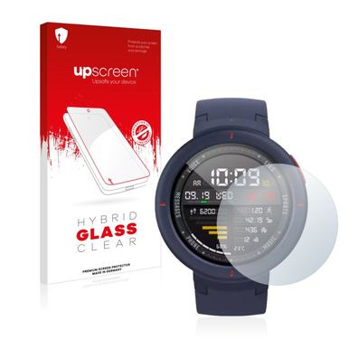 upscreen Hybrid Glass Clear Premium Panzerglasfolie für Huami Amazfit Verge