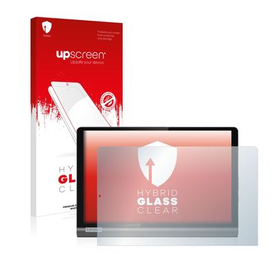 upscreen Hybrid Glass Clear Premium Panzerglasfolie für Lenovo Yoga SmartTab