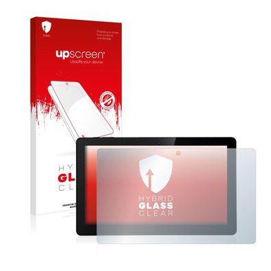 upscreen Hybrid Glass Clear Premium Panzerglasfolie für Dragon Touch X10 10