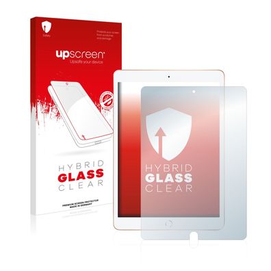 upscreen Hybrid Glass Clear Premium Panzerglasfolie für Apple iPad 10.2 WiFi Cellu...