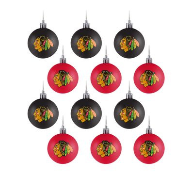 NHL Chicago Blackhawks Baumkugeln 12-teiliges Ornament Weihnachtsbaum Kugeln Xmas