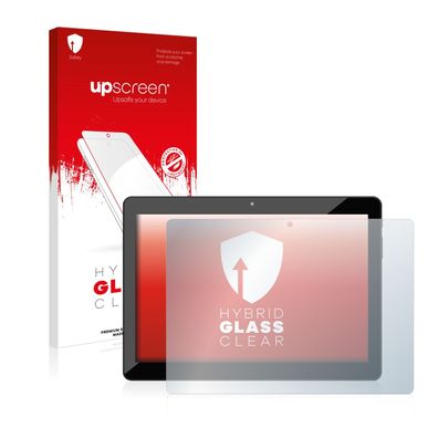 upscreen Hybrid Glass Clear Premium Panzerglasfolie für Odys Xelio 10 HD Plus