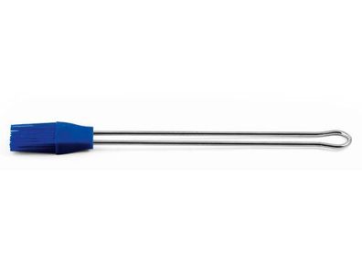Back-/ Grillpinsel schmal blau, Edelstahl, Silikon, 25 x 2,5 x 1,2 cm, 1 Stück