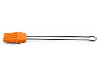 Back-/ Grillpinsel mittel orange, Edelstahl, Silikon, 25 x 3,7 x 1,2 cm, 1 Stück